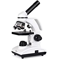 Los mejores  - TELMU Microscopio Óptico Profesionales- Microscopios Monoculares Biológicos para Adultos y Estudiantes y Niños con…
